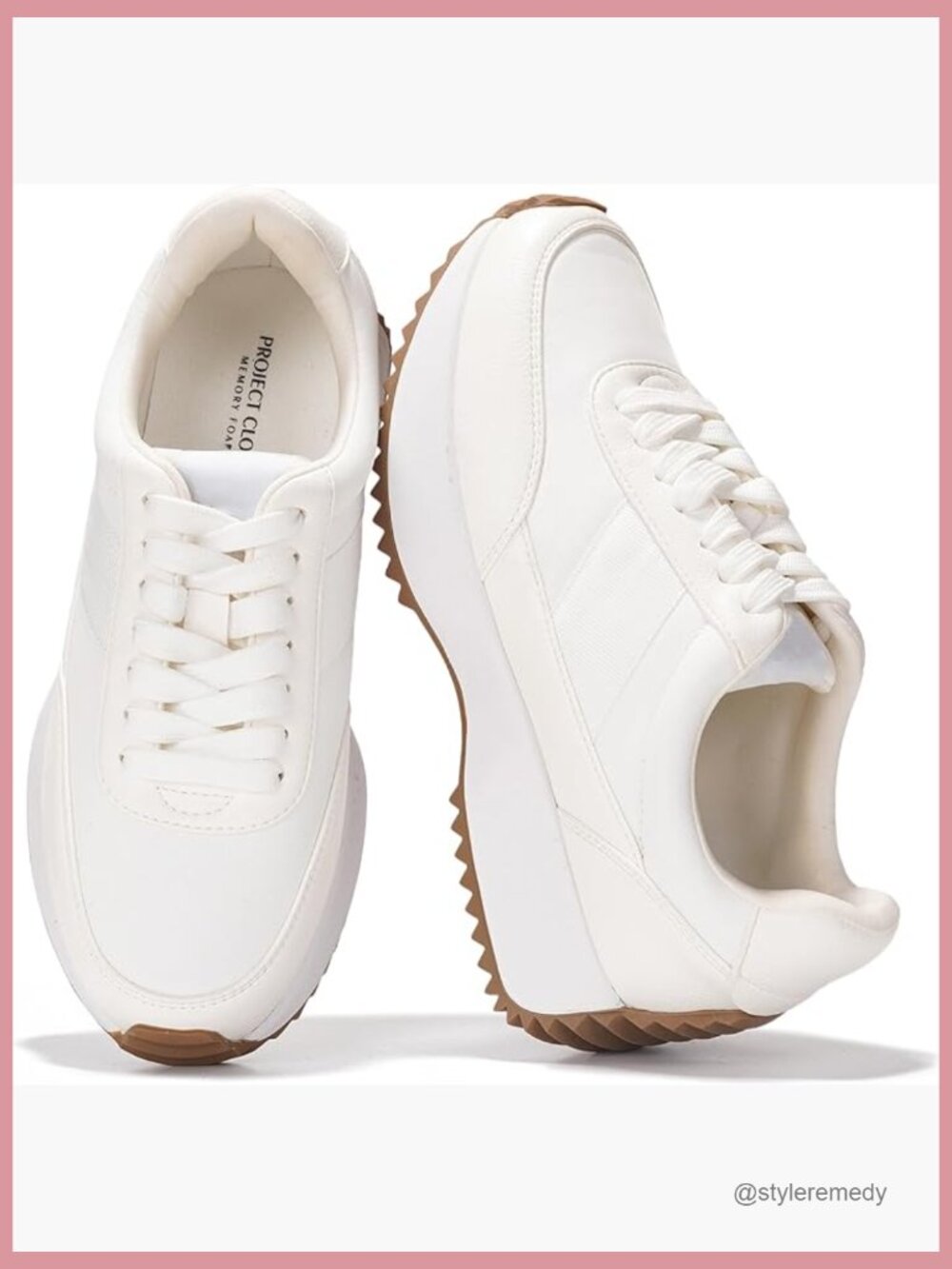Memory Foam Sneakers - Lightweight Non-Slip Lace Up Athletic Shoes - Picture 1 of 7